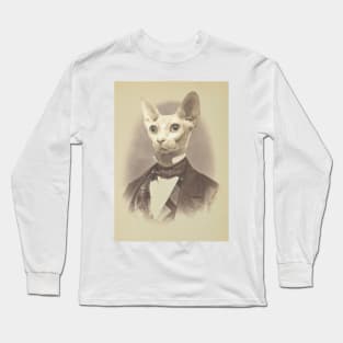 Gentleman Sphynx Cat - Pet Gift Long Sleeve T-Shirt